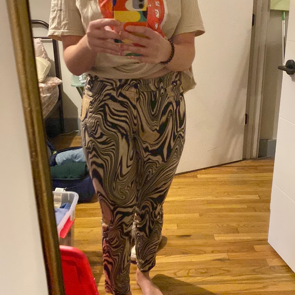 Good American printed skinny jeans